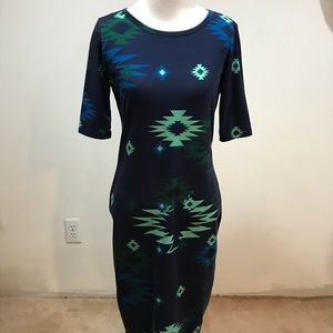 Size S. Lularoe Julia dress. Pre-owned.